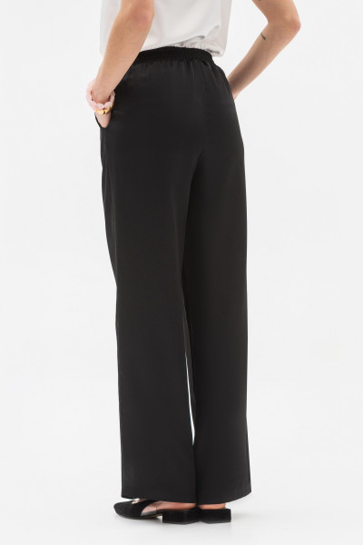 Вільні штани із сатину чорного кольору Ріяз 705