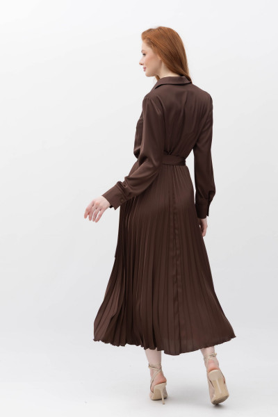 Сукня міді з спідницею плісе Міріал 06