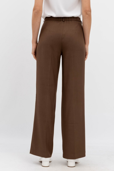 Брюки з костюмної тканини коричневого кольору Таріна 221