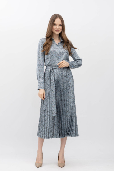 Сукня міді з спідницею плісе Міріал 05