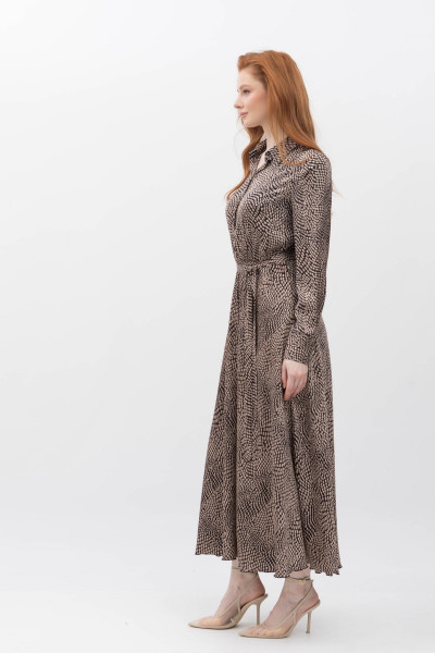 Сукня міді вільного силуету з шовку Тарті 04