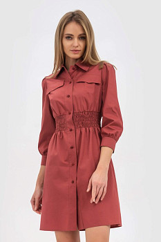 Сукня міні теракотового кольору Ділора Сукня міні теракотового кольору Ділора