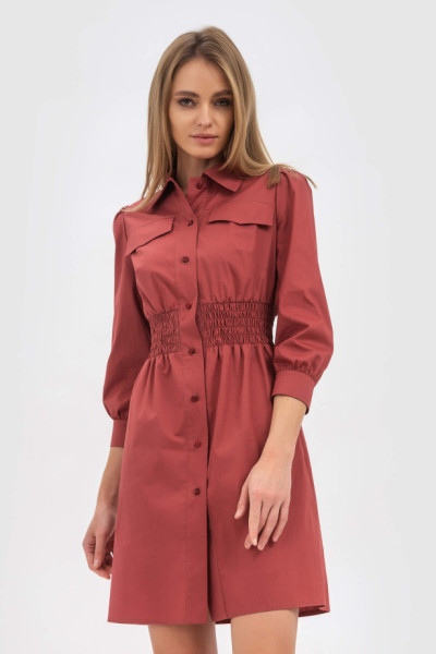 Сукня міні теракотового кольору Ділора Сукня міні теракотового кольору Ділора
