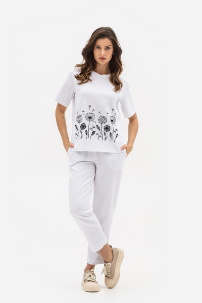 Трикотажна футболка білого кольору Лаліса