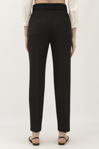 Штани чорного кольору з високою посадкою Унаті 001