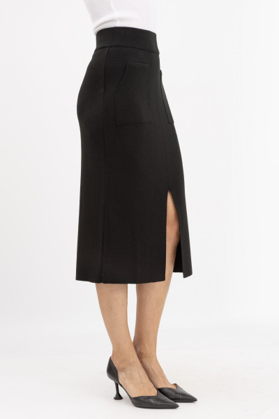 Спідниця трикотажна чорного кольору 25117100