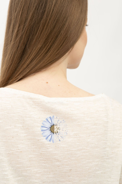 Футболка жіноча  з принтом квітки Майліс 1