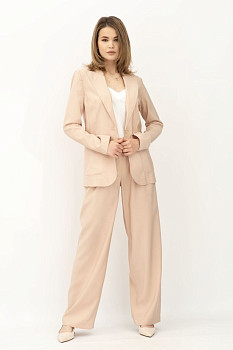 Костюм жіночій з бавовни бежевого кольору Віград 2
