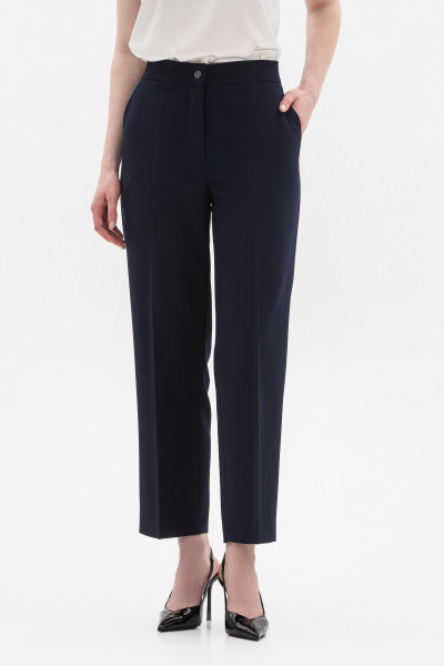 Жіночі брюки прямі зі стрілками синього кольору Фаєрі 01