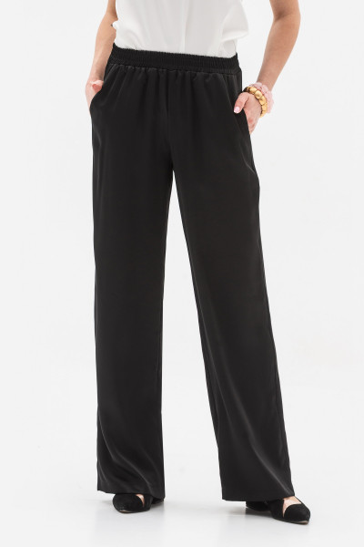 Вільні штани із сатину чорного кольору Ріяз 705