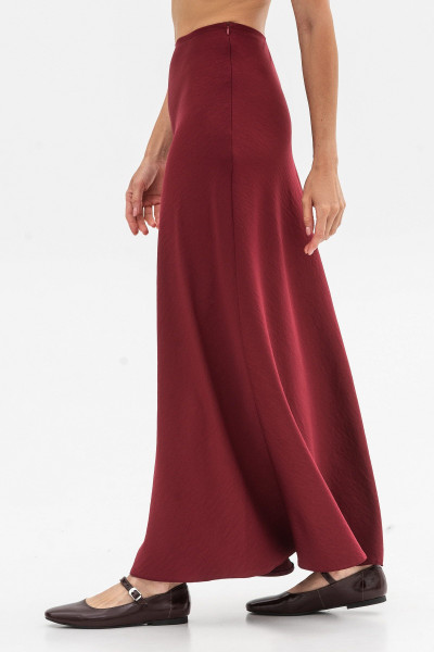Бордова спідниця у білизняному стилі Касія 250