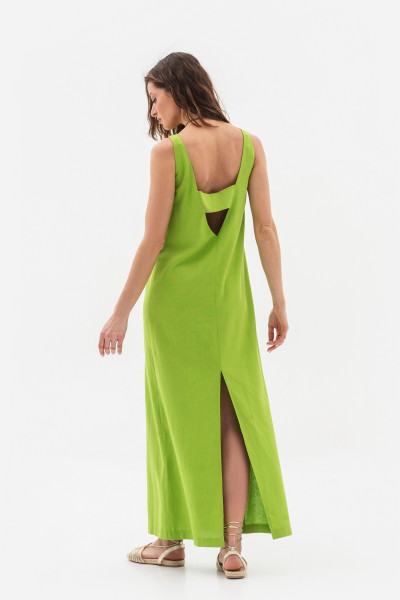 Лляна сукня максі зеленого кольору Метіса Лляна сукня максі зеленого кольору Метіса