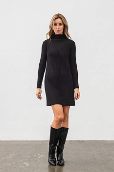 Чорна трикотажна сукня довжини міні Ліам 02 Чорна трикотажна сукня довжини міні Ліам 02