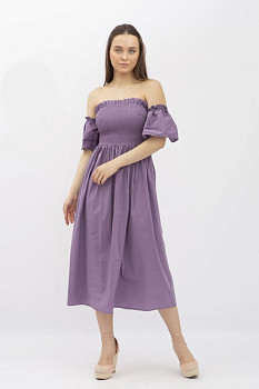 Стильне жіноче плаття з жовтої бавовни Арвід 01 Стильне жіноче плаття з жовтої бавовни Арвід 01