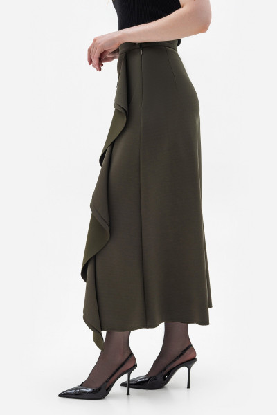 Трикотажна спідниця максі силуету трапеція Рінель 02