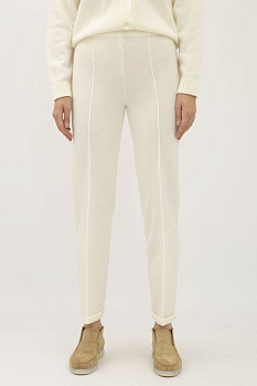 Штани молочні з вовною вільного крою 23218101