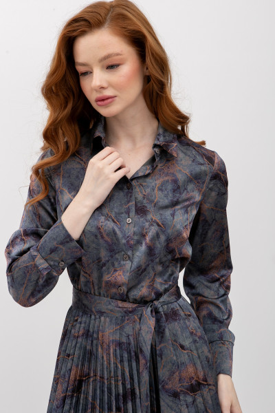 Сукня міді з спідницею плісе Міріал 03 Сукня міді з спідницею плісе Міріал 03