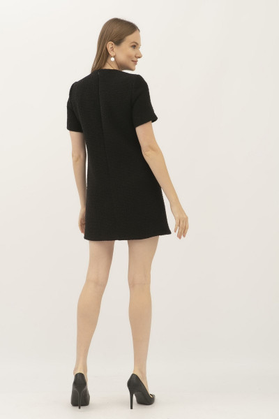 Сукня міні чорна із вмістом вовни Париж Сукня міні чорна із вмістом вовни Париж