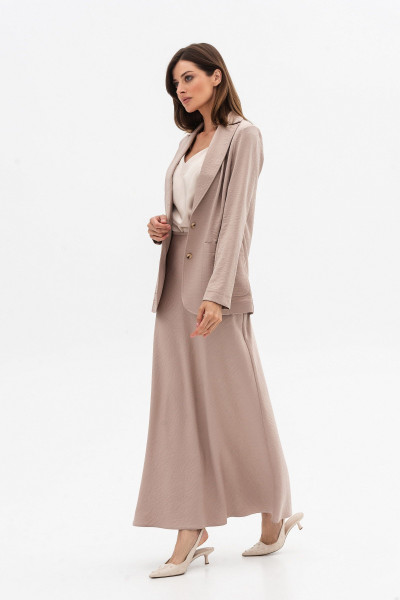 Бежева спідниця у білизняному стилі Касія 247