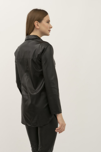 Сорочка прямого крою чорного кольору Сіфре 02