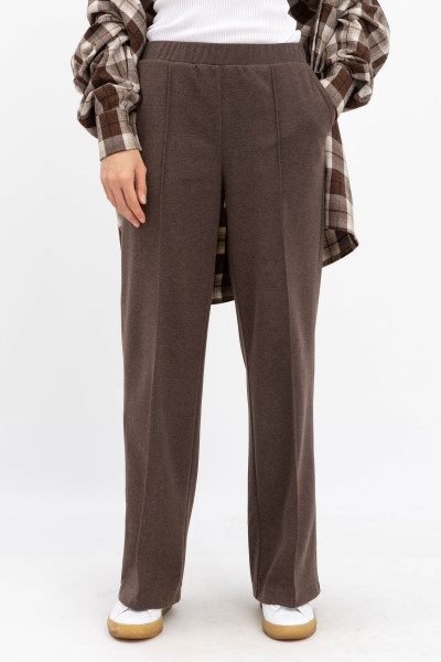 Трикотажні коричневі штани з кишенями Ланея 11