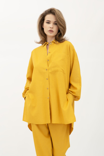 Гірчична сорочка оверсайз Сінон 21