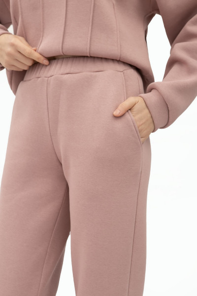 Трикотажні штани рожевого кольору Делін 04