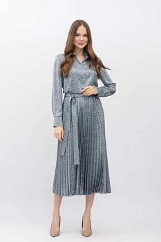 Сукня міді з спідницею плісе Міріал 05