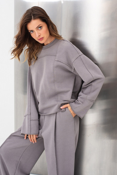 Світшот трикотажний сірий Терелі 01