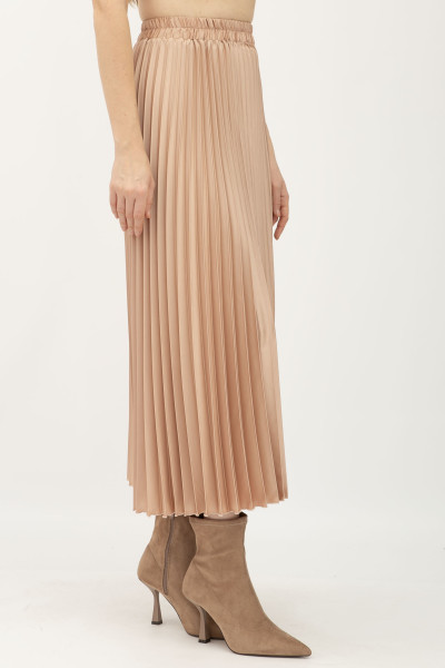 Спідниця гофре бежевого кольору Теріл 009