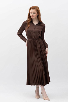 Сукня міді з спідницею плісе Міріал 06