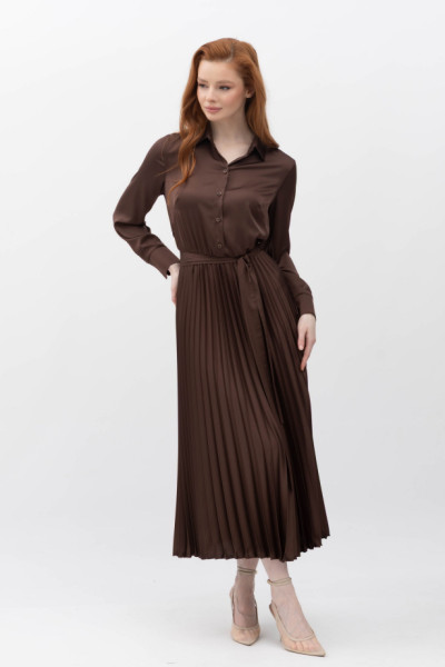 Сукня міді з спідницею плісе Міріал 06