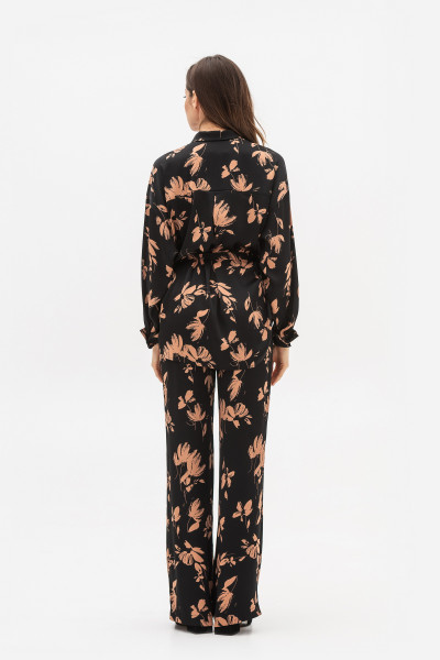 Шифонова сорочка з квітковим принтом Беліна