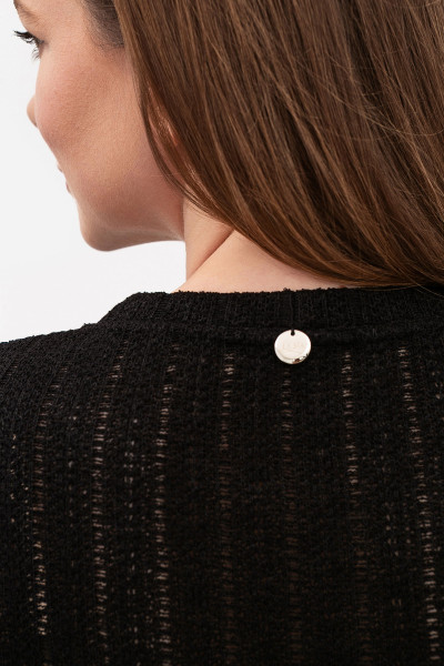 Трикотажна футболка чорного кольору Екліна 02