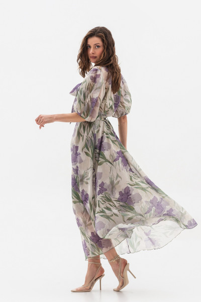 Сукня довжини максі з ніжним принтом квітів-ірисів Маріне Сукня довжини максі з ніжним принтом квітів-ірисів Маріне