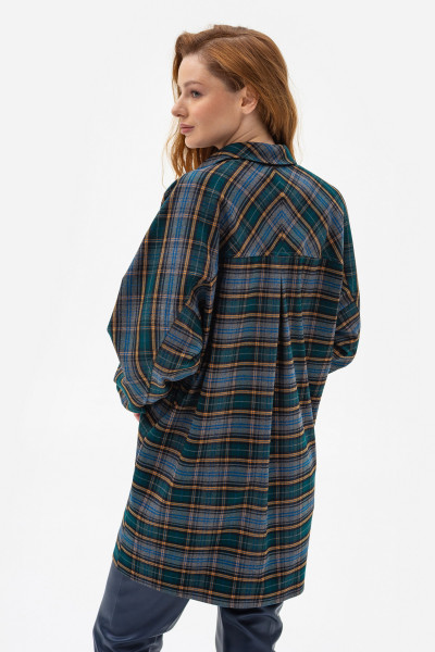 Сорочка в клітинку зеленого кольору Шаделі 1