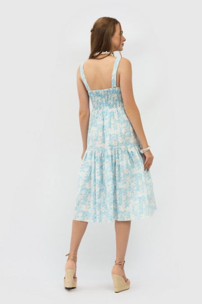 Ярусний котоновий сарафан блакитного кольору Лівій Ярусний котоновий сарафан блакитного кольору Лівій