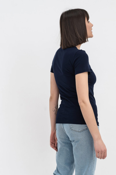 Синя футболка з круглою горловиною Грос 01