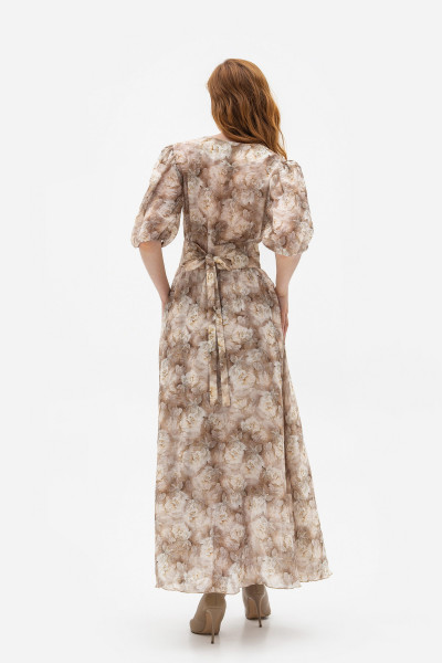 Шифонова сукня довжини максі з ніжним принтом квітів Маріне 1 Шифонова сукня довжини максі з ніжним принтом квітів Маріне 1