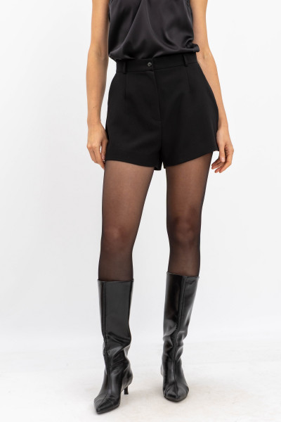 Шорти-бермуди з костюмної тканини чорного кольору Влада 1