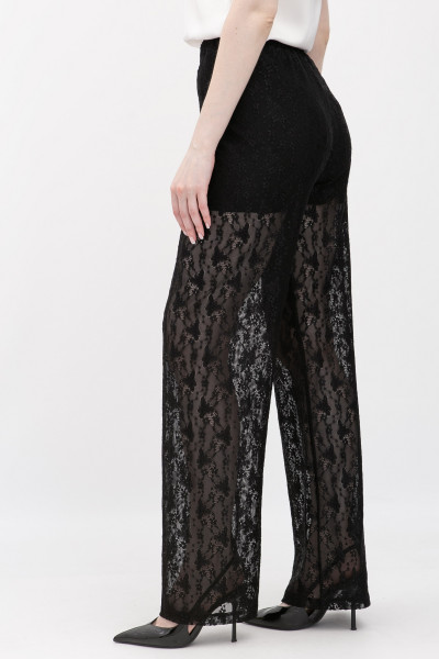 Чорні гіпюрові брюки Калена