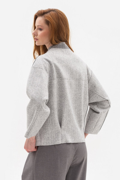 Жакет вільного крою сірого кольору Меліка