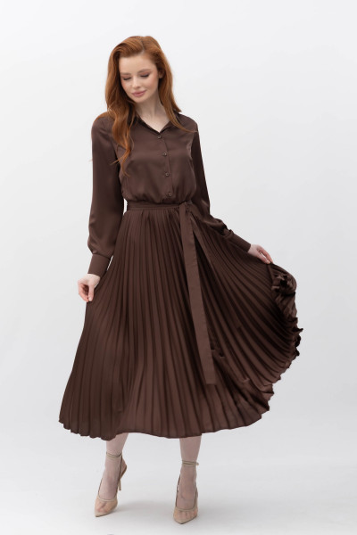 Сукня міді з спідницею плісе Міріал 06
