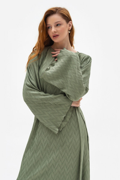 Шифонова сукня  оливкового кольору Сандал Шифонова сукня  оливкового кольору Сандал