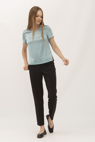 Блуза - футболка з шовку м'ятна Ламін 210