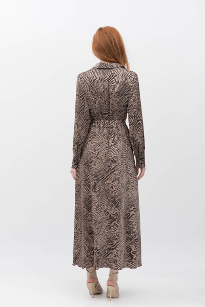 Сукня міді вільного силуету з шовку Тарті 04