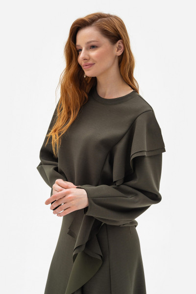 Трикотажний світшот з воланами Рінель 02