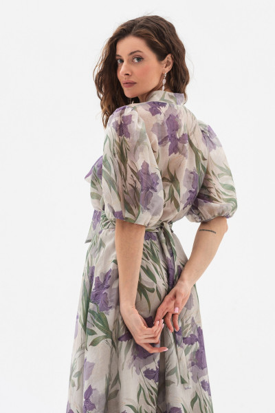 Сукня довжини максі з ніжним принтом квітів-ірисів Маріне Сукня довжини максі з ніжним принтом квітів-ірисів Маріне