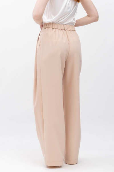 Брюки палаццо бежевого кольору Страйм