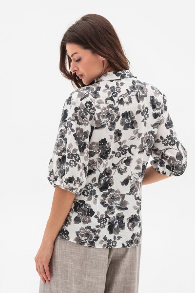 Блуза з пишними рукавами до ліктя Міара